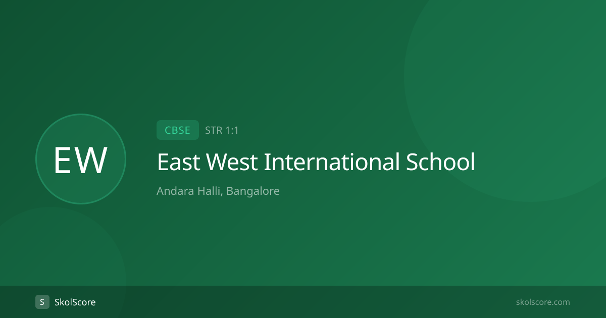 East West International School - SkolScore | SkolScore